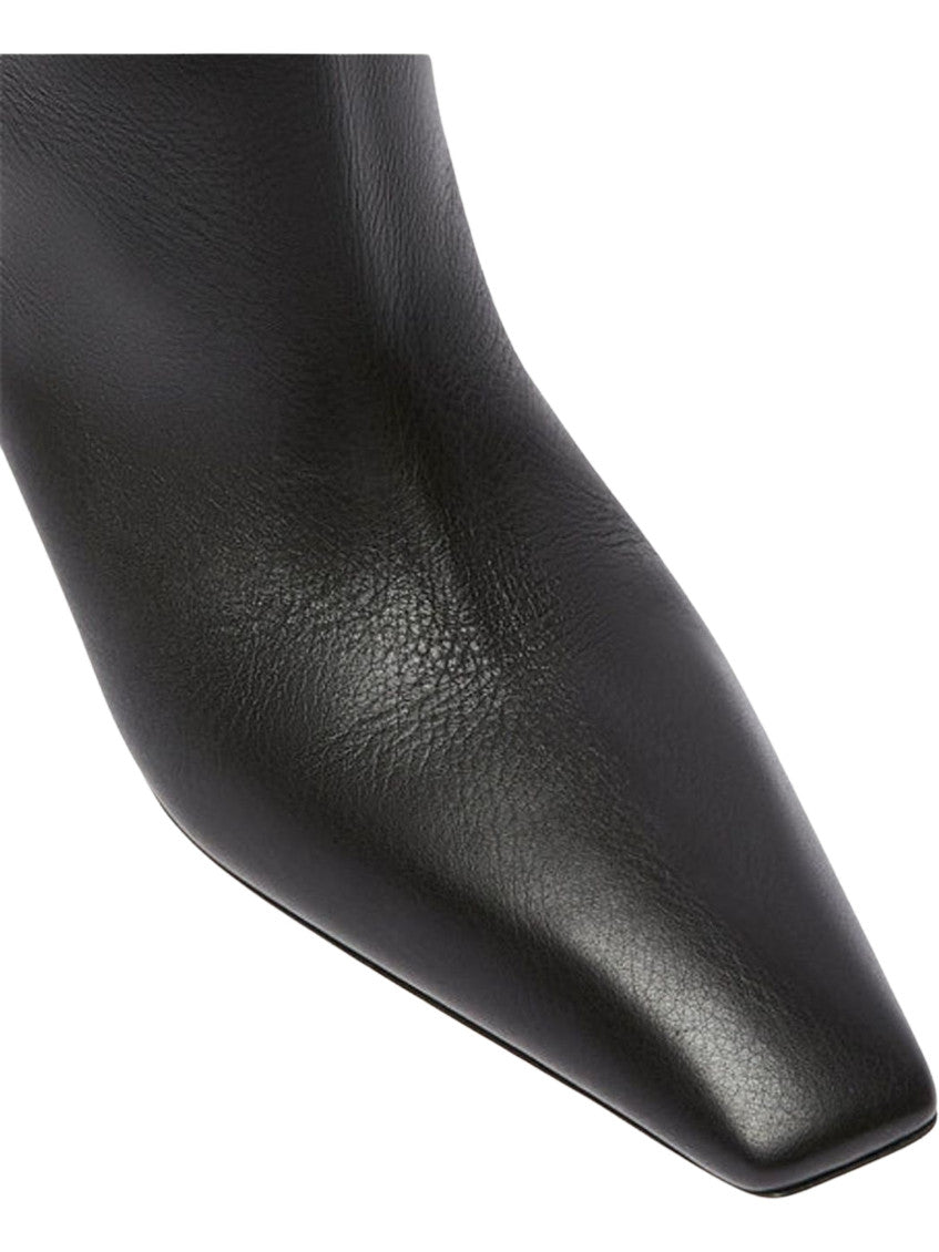Black Leather Baschi Boots 3