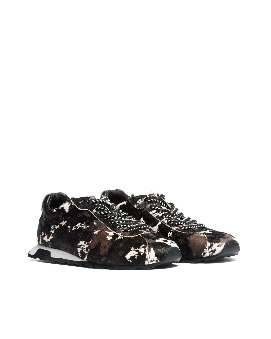 Black Animal Print Sneakers 2
