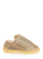 Beige Lace-up Sneakers 1