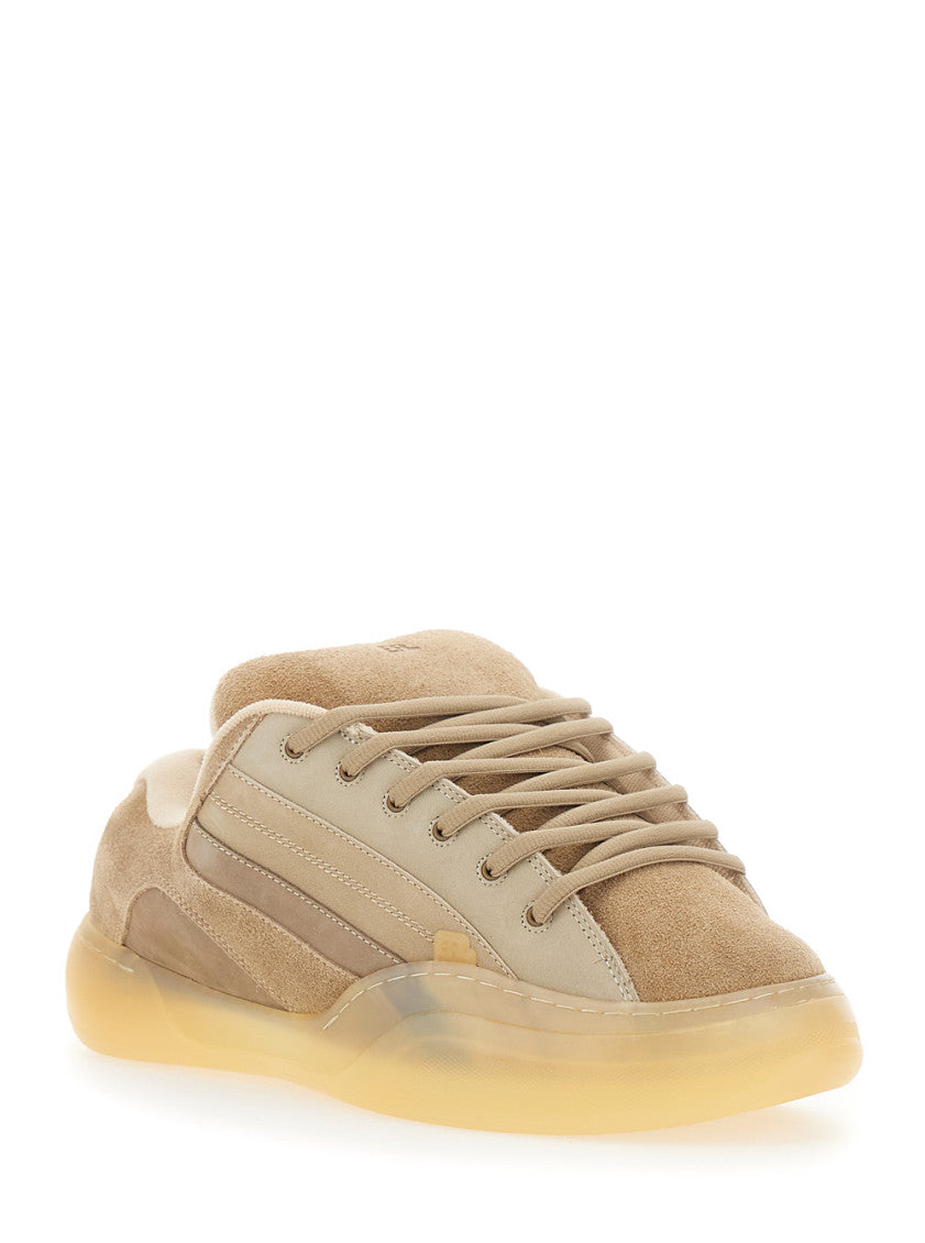 Beige Lace-up Sneakers 2