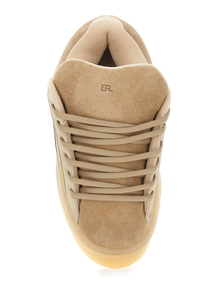 Beige Lace-up Sneakers 4