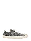 Black Paisley Jean Low Sneakers 1