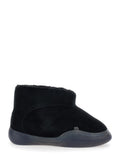 Black Suede Slip-on Boots 1
