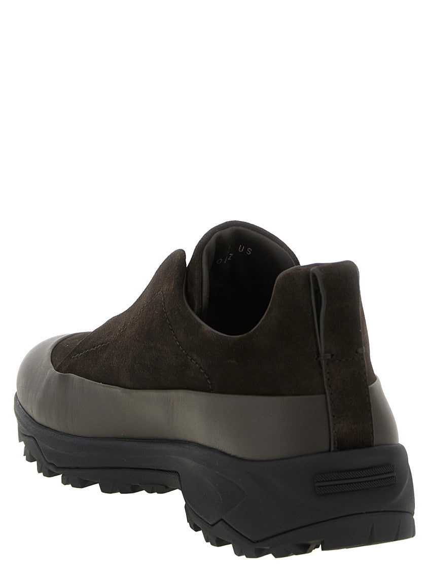Brown Triple Stitch Sneakers 3
