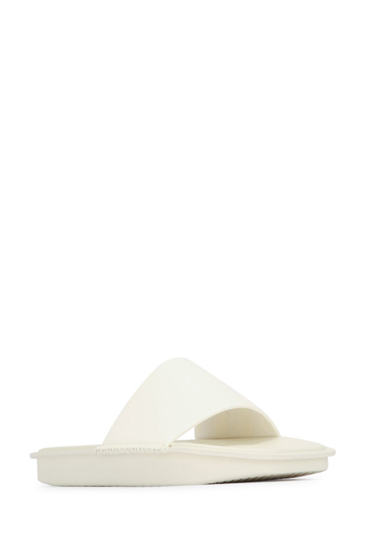 Off White Slip-on Slides 2