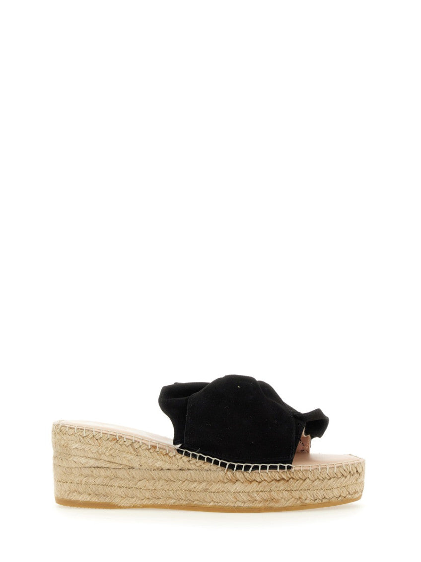 Black Knot Espadrille Wedges 1