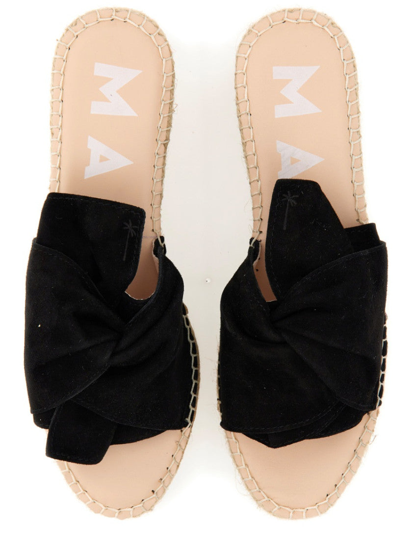 Black Knot Espadrille Wedges 4