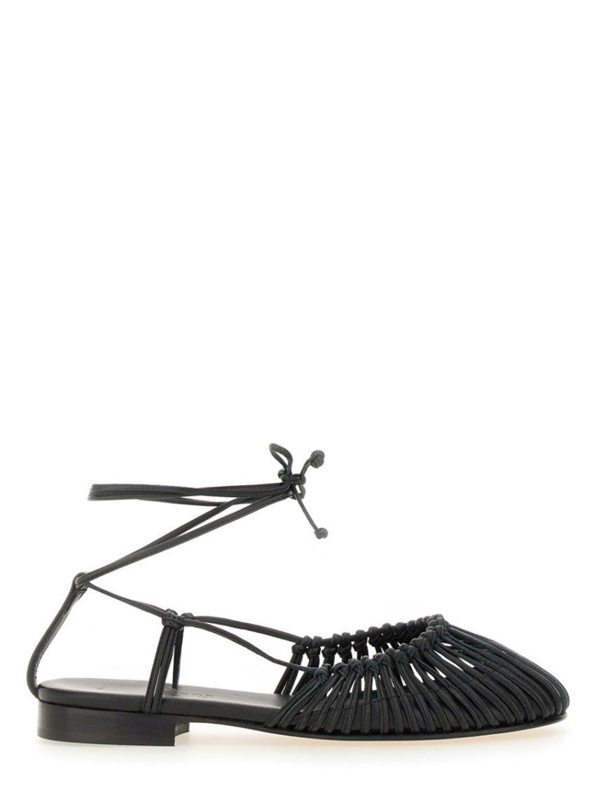 Black Braided Mantera Sandals 1