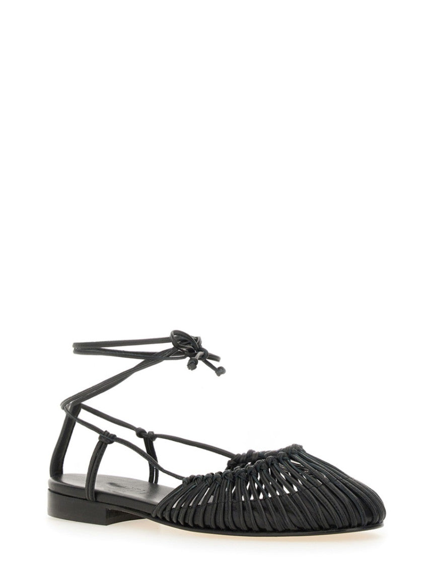 Black Braided Mantera Sandals 2