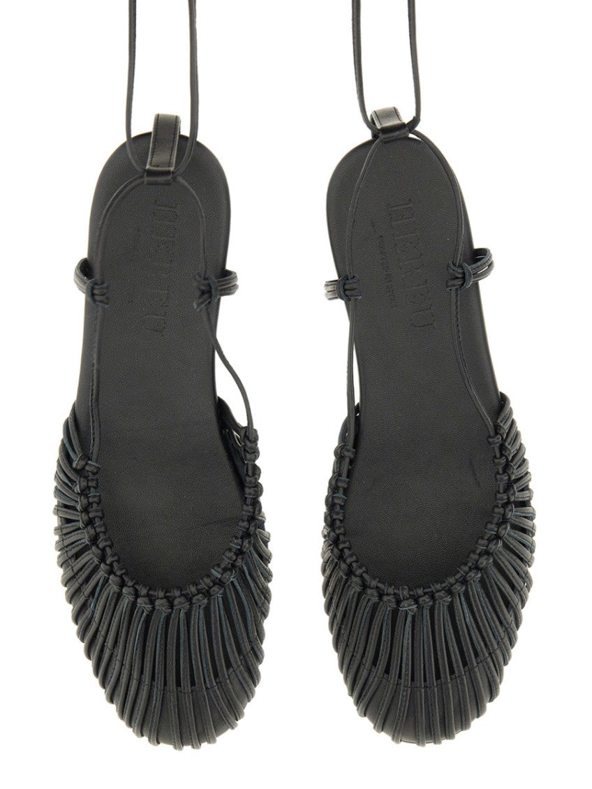 Black Braided Mantera Sandals 3