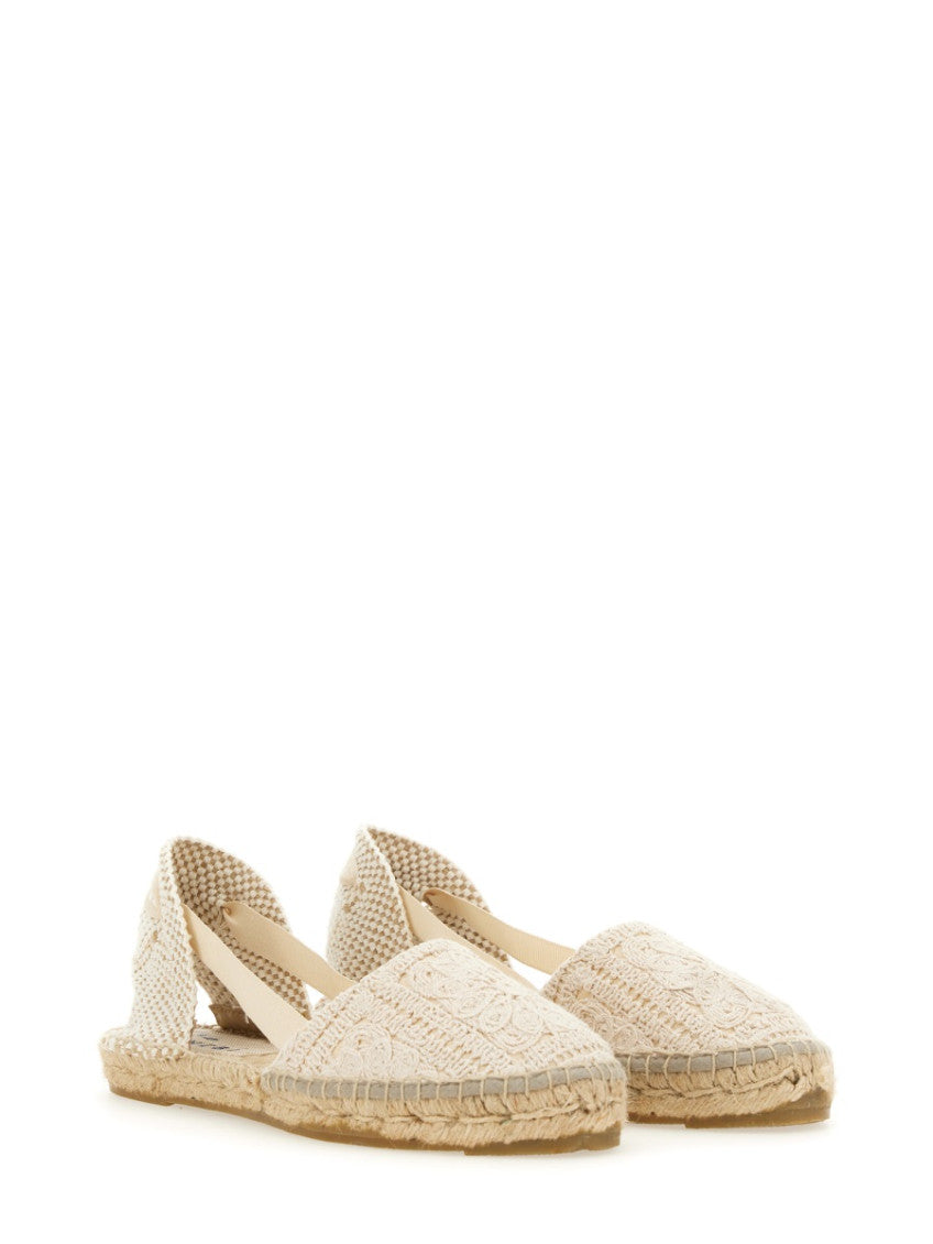 White Crochet Espadrilles 3