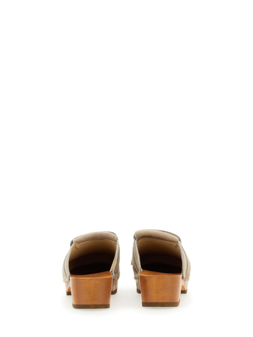 Beige Fringes Mules 3