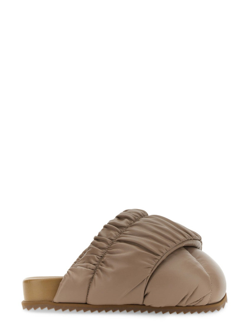 Beige Solid Tent Sandals 1