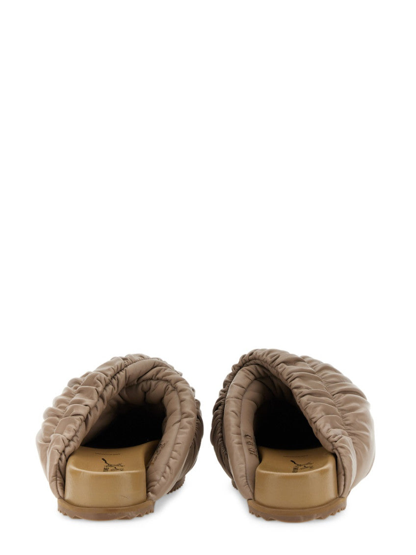 Beige Solid Tent Sandals 2