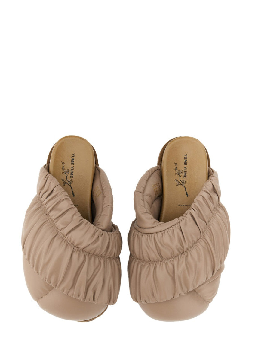 Beige Solid Tent Sandals 3