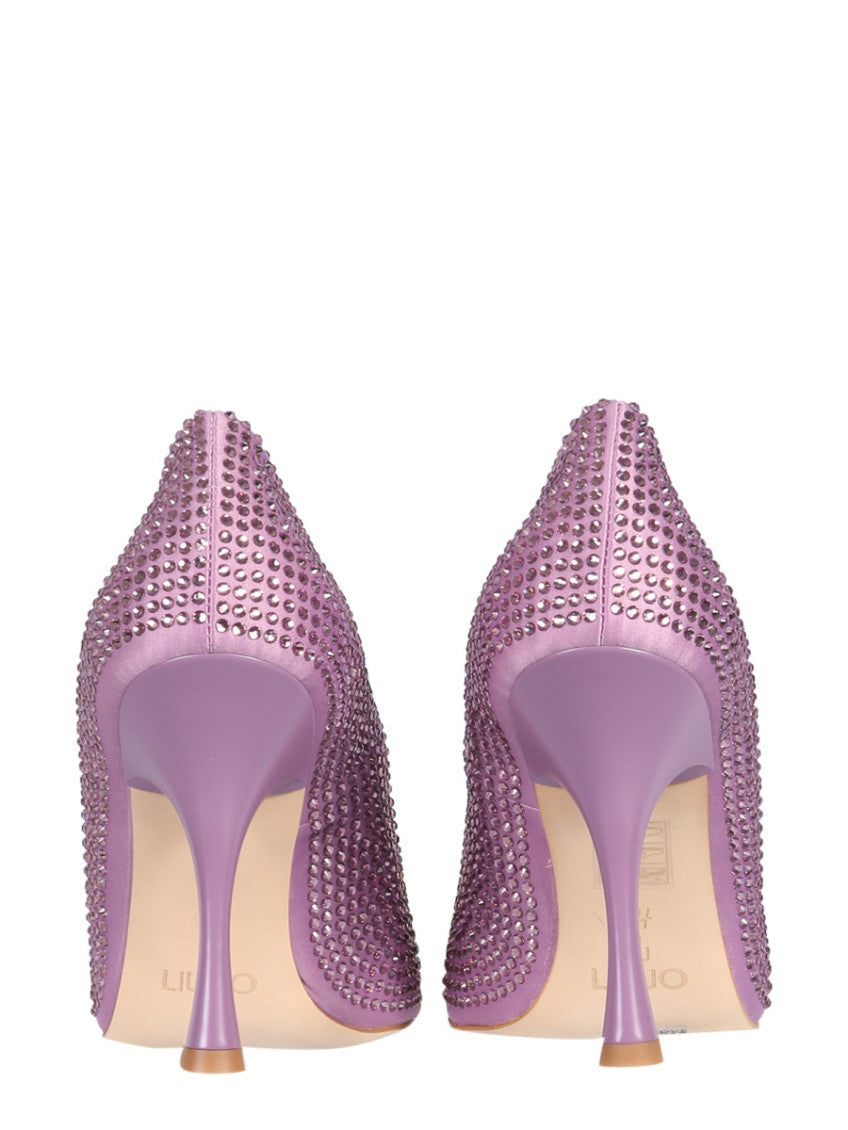 Purple Embellished Glam Pumps 3