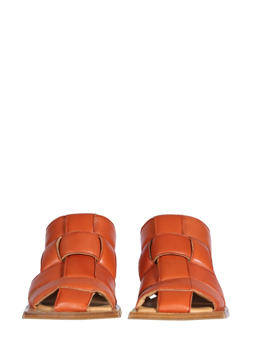 Brown Leather Mayte Heels 2
