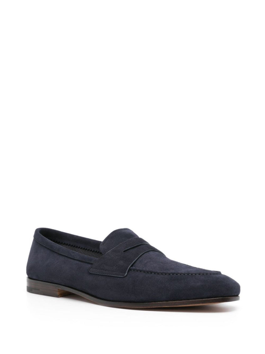 Navy Blue Slip On Loafers 2