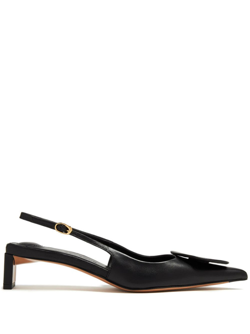 Black Slingback Pumps 1