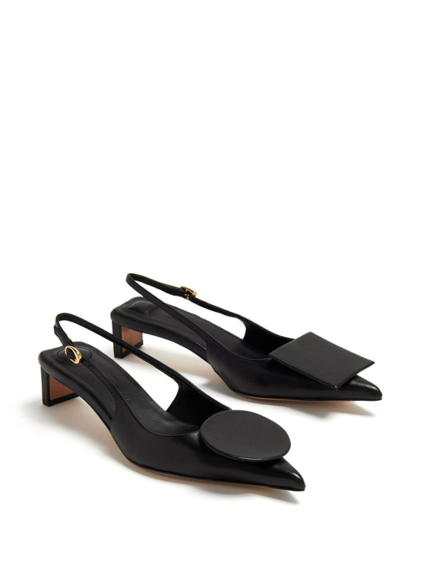 Black Slingback Pumps 4