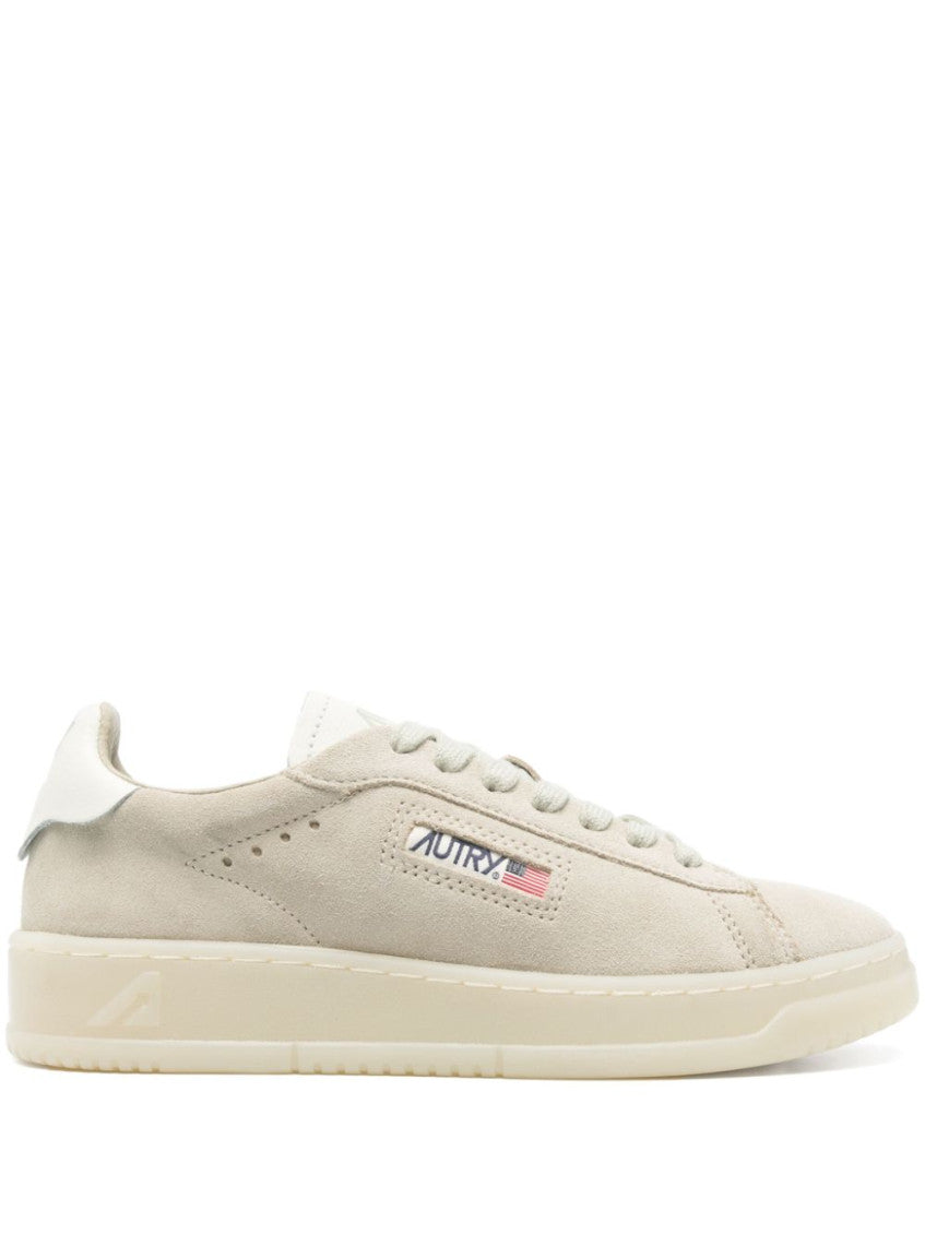 Beige Low Top Sneakers 1