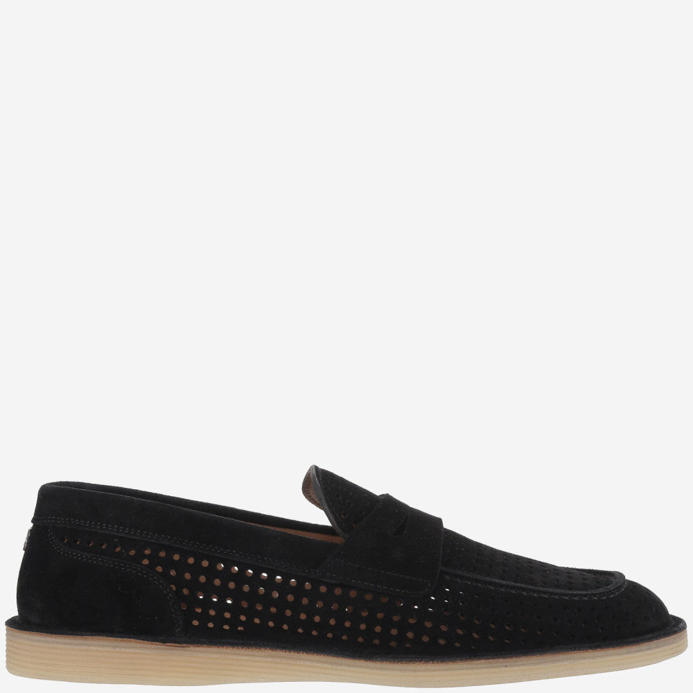 Black Slip On Loafers 1