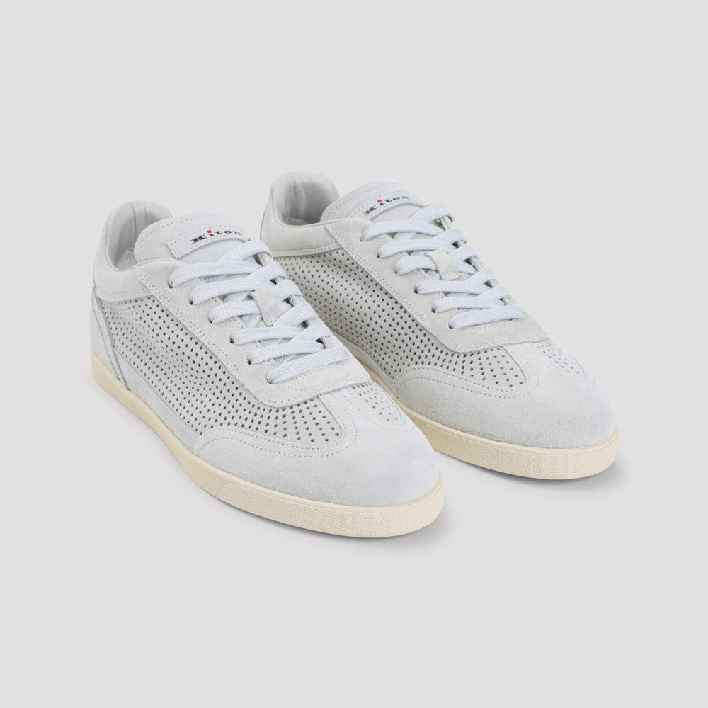 White Lace-up Sneakers 5