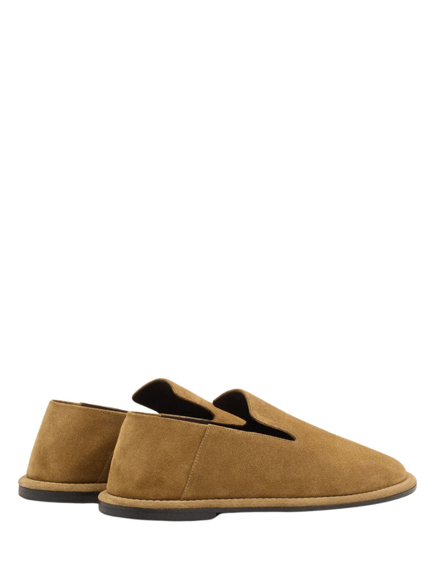 Beige Suede Slippers 4