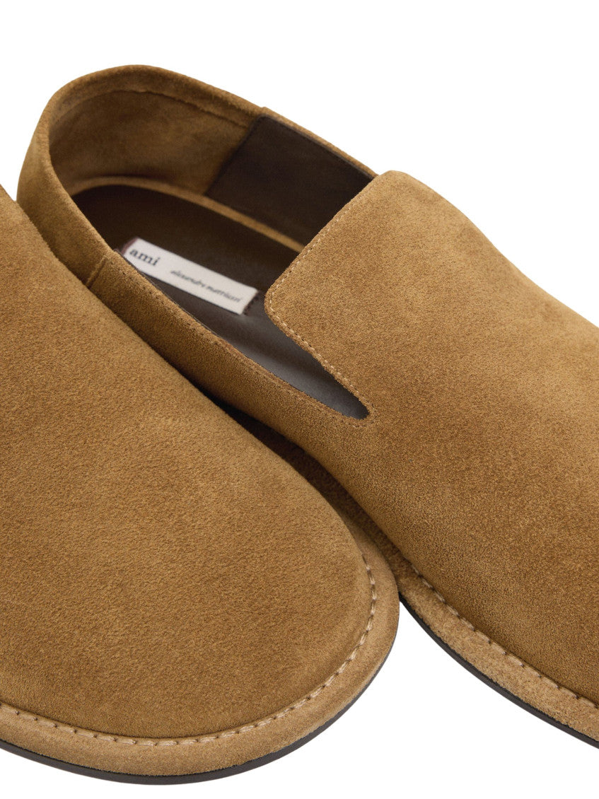 Beige Suede Slippers 5