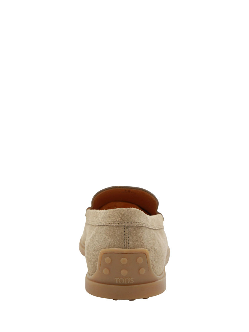 Beige Suede Loafers 3
