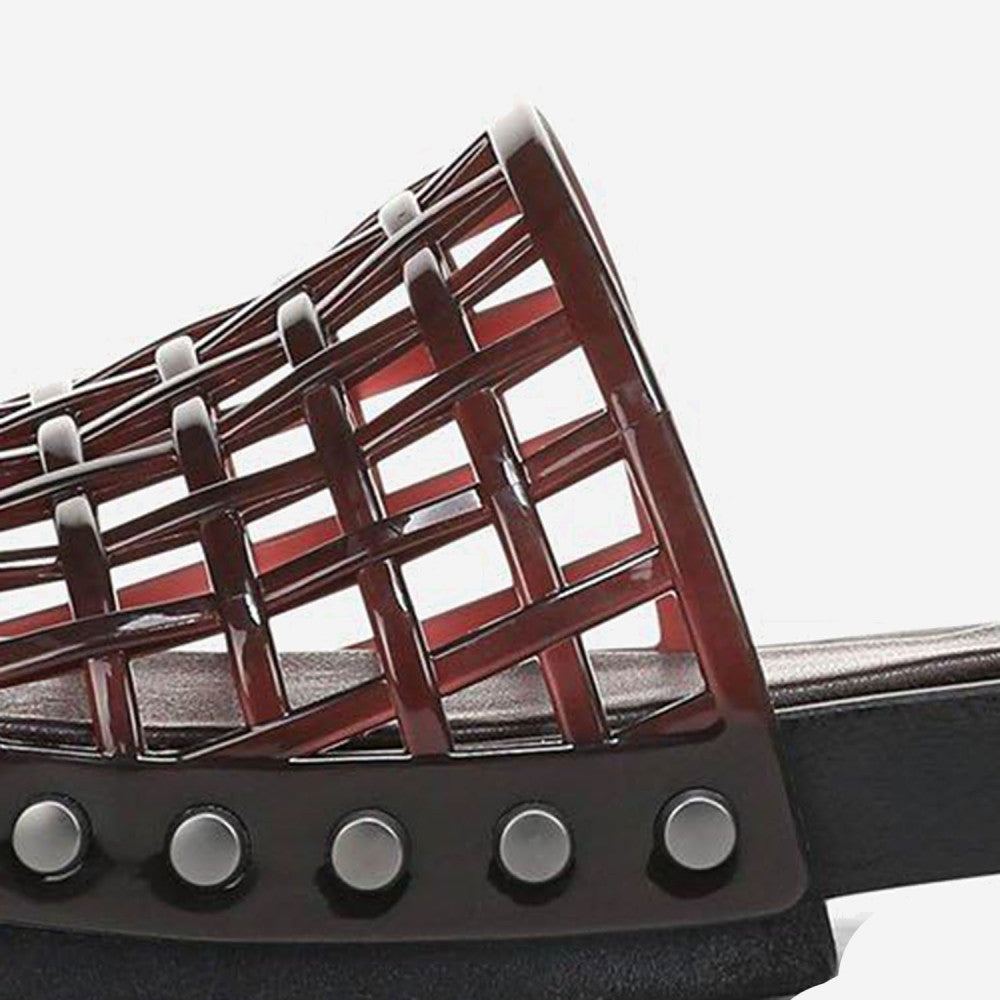 Brown Slip-on Sandals 5