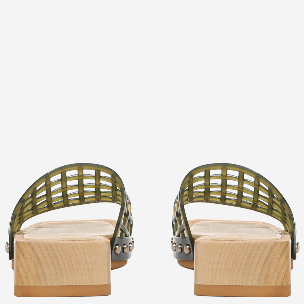 Green Slip-on Sandals 3
