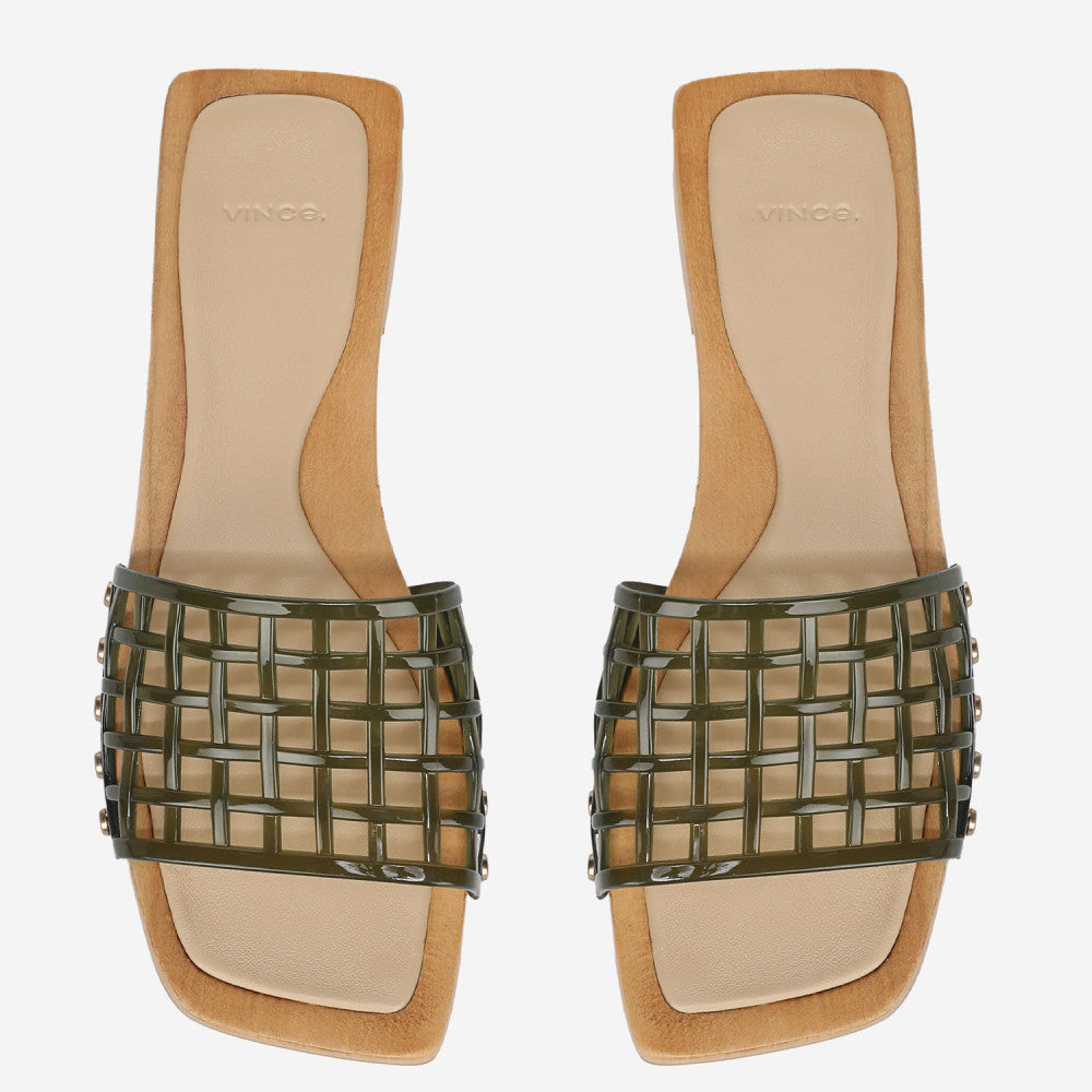 Green Slip-on Sandals 4