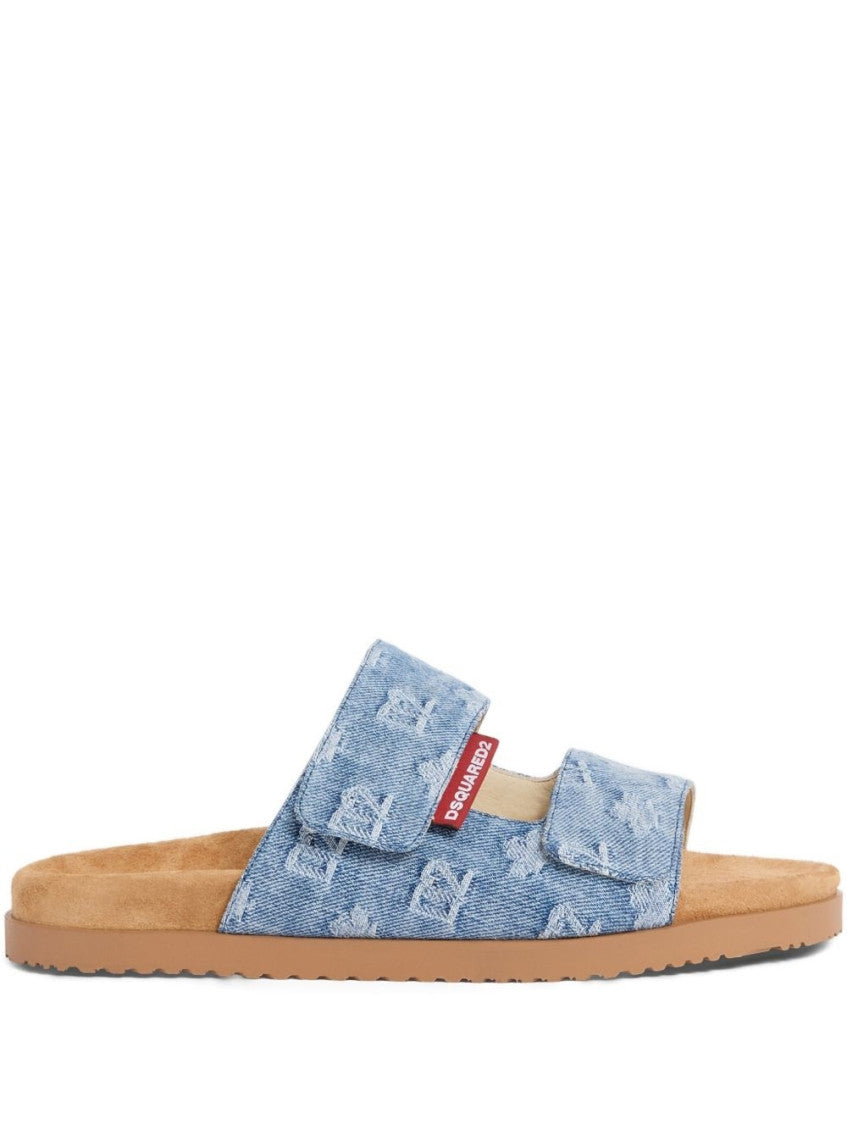 Blue Slip-on Sandals 2