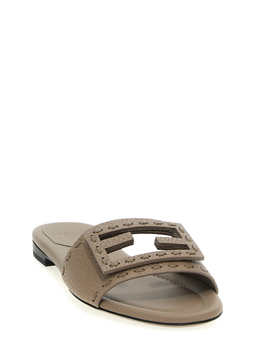 Natural Slip On Sandals 2