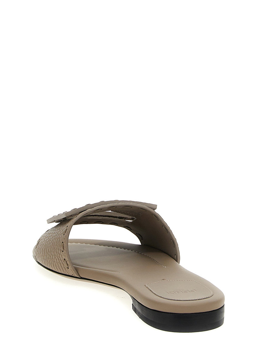 Natural Slip On Sandals 3