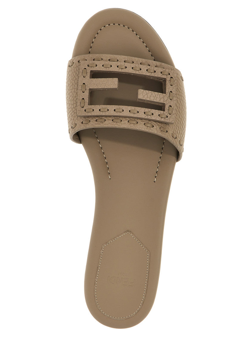 Natural Slip On Sandals 4