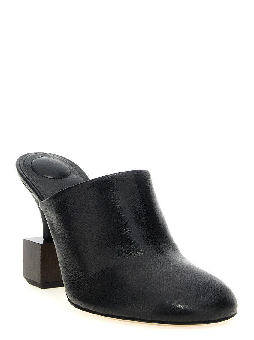 Black Leather Mules 3
