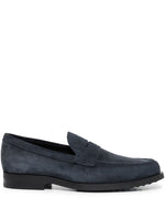 Navy Blue Classic Loafers 1