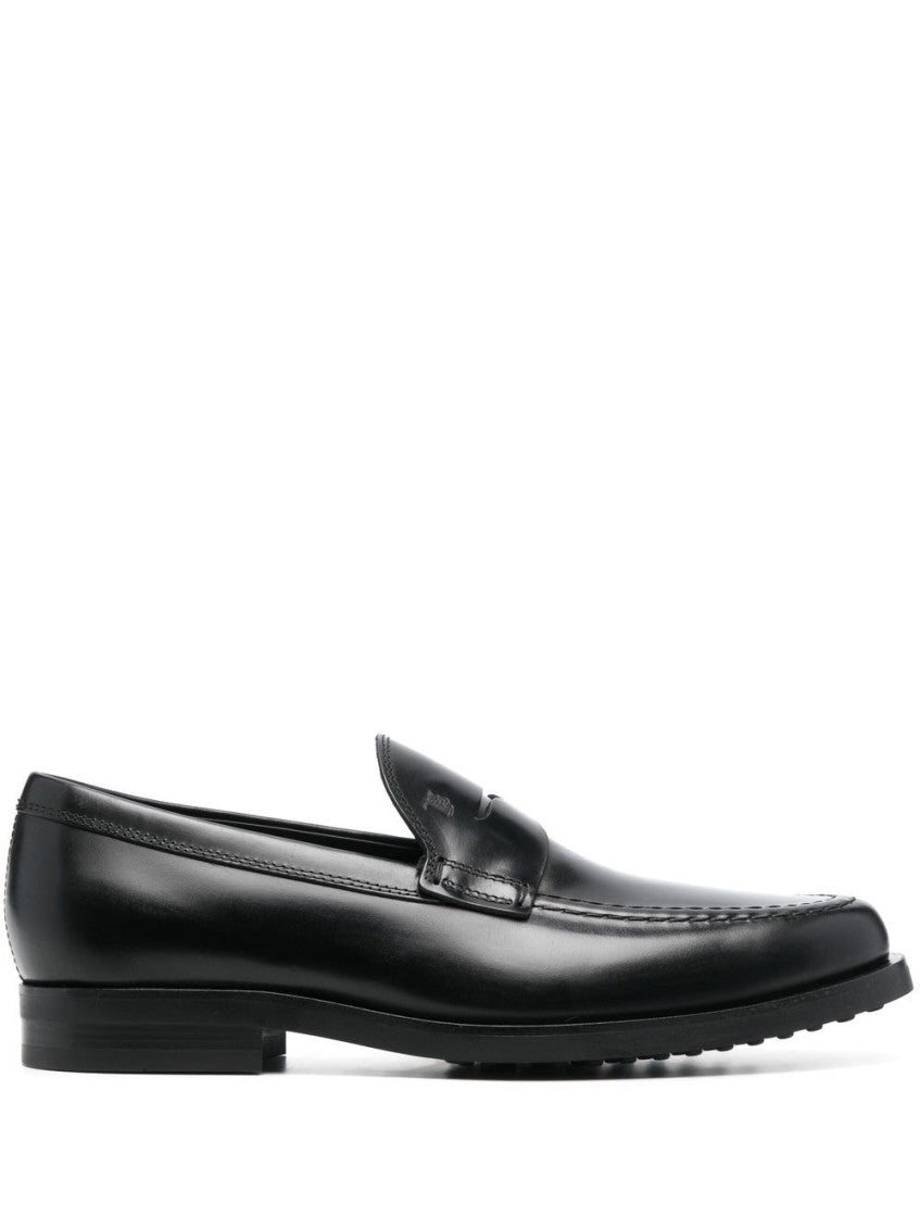 Black Leather Loafers 1
