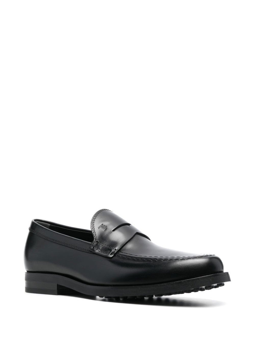 Black Leather Loafers 6