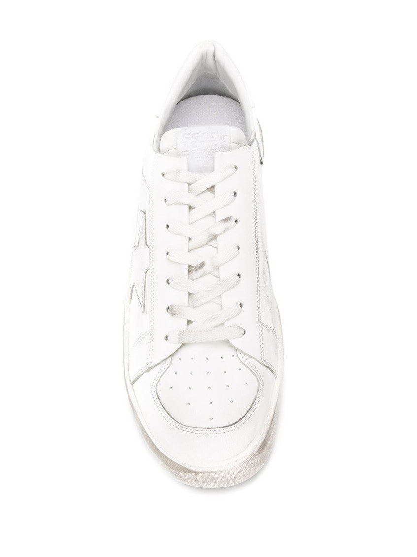 White Lace Up Sneakers 4