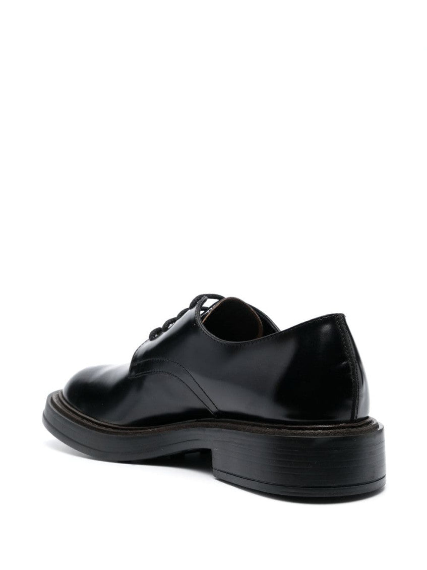Black Leather Lace Up Shoes 2