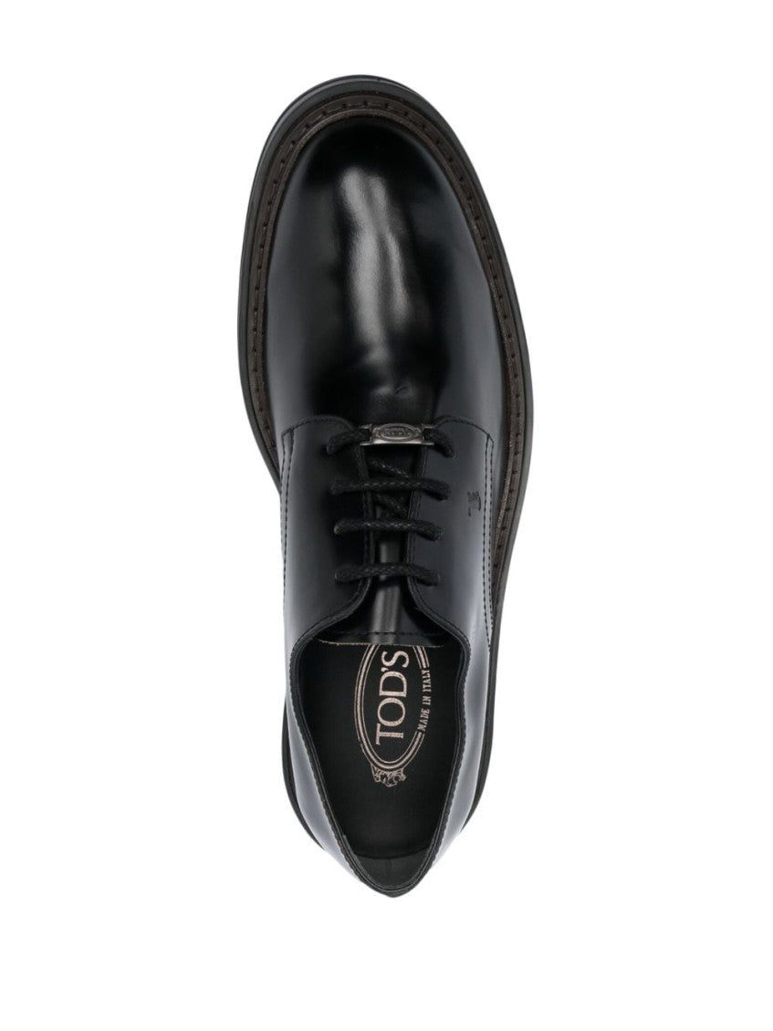 Black Leather Lace Up Shoes 4