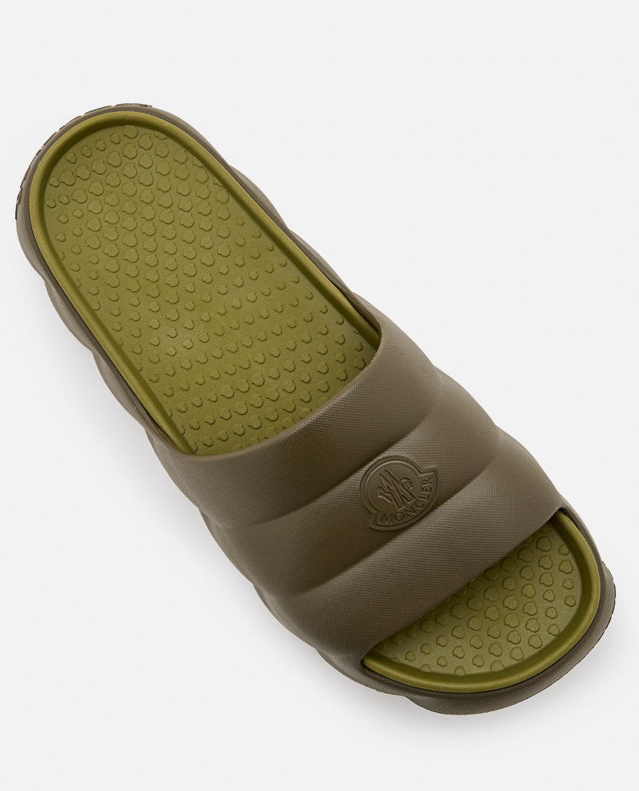 Green Slip On Slides 4