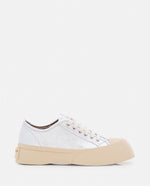 Silver Lace Up Sneakers 1