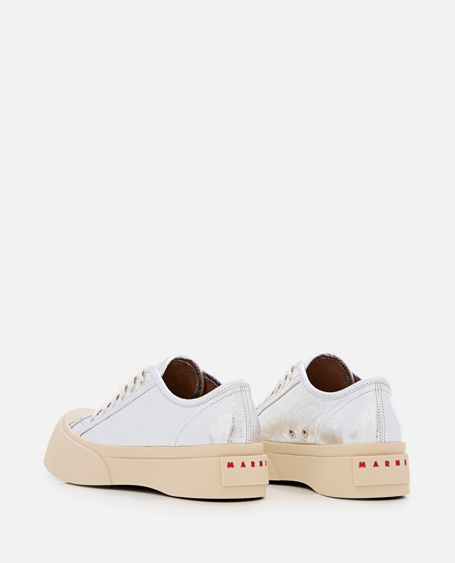 Silver Lace Up Sneakers 3