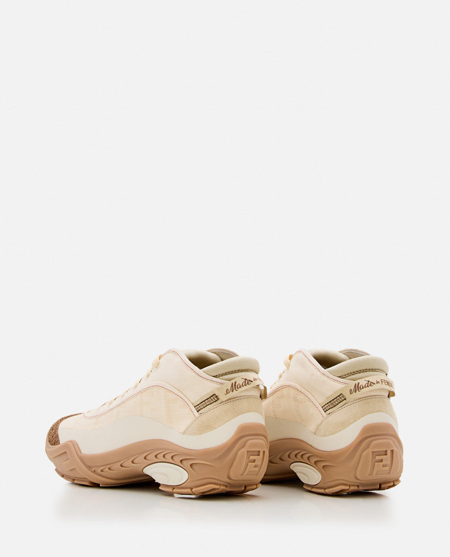 Multicolor Fabric Fendi Lab Sneakers 3
