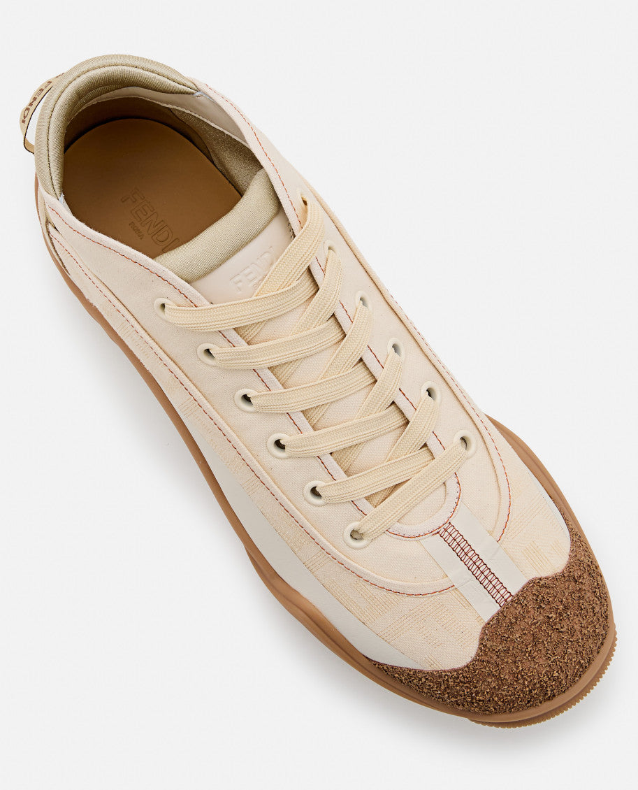 Multicolor Fabric Fendi Lab Sneakers 4