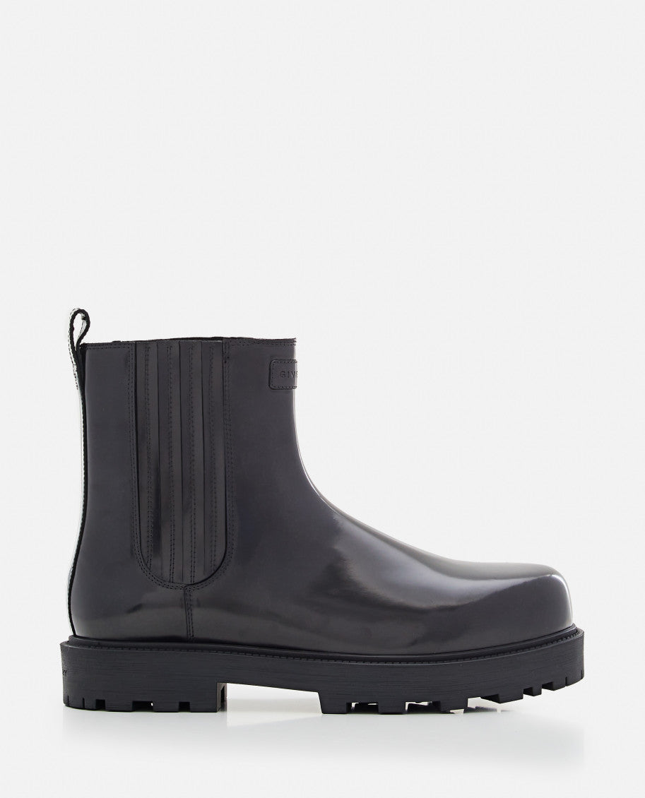 Black Slip On Boots 1